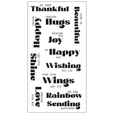 Image of Sizzix Clear Stamps Set 12PK Good Vibes #4 by Pete Hughes 665911 Chapter 2 2022, Multicolor, One Size