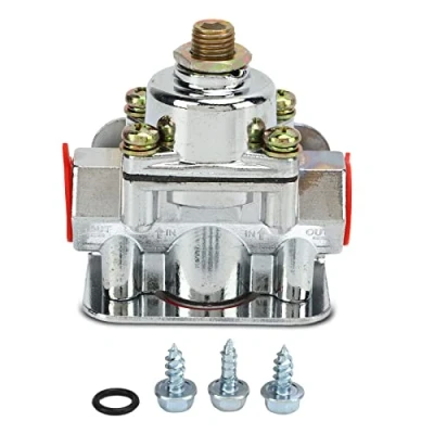 Image of Fuel Pressure Regulator, Carburetor Regulator 4‑1/2 to 9 Psi 3/8in NPT Port Zinc Alloy 12‑803 for Holley