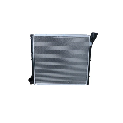 Image of 075121253D, 075121253J Engine radiator NRF 503001 Aluminium 570mm 565mm 48mm Brazed cooling fins VOLKSWAGEN: LT 28 35 I Van