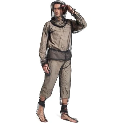 Image of Lixada Anti Mosquito Suit Lightweight Mesh Net Summer Bug Clothing with Jacket Gloves Pants for Fishing Camping Hunting Unisex