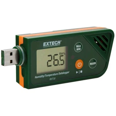 Image of Extech RHT30 USB Humidity/Temperature Data Logger, Green
