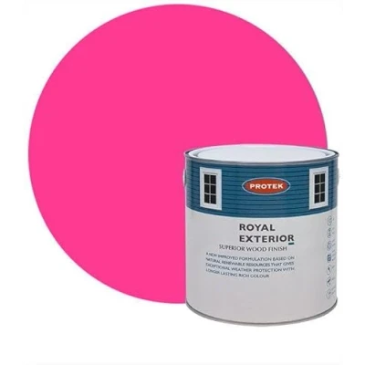 Image of Protek Royal Exterior Finish Flamingo Pink 1 Litre