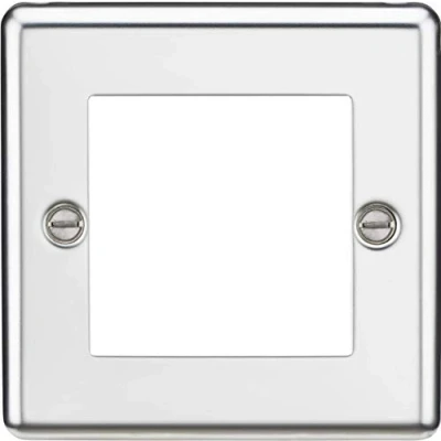 Image of KnightsBridge 2G Modular Faceplate Rounded Edge Polished Chrome