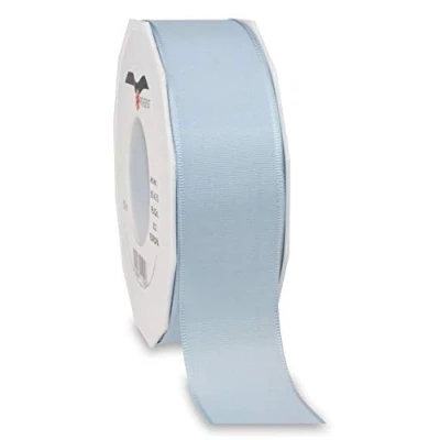 Image of Präsent Europa Taffeta Ribbon Light Blue 40 mm Width, 50 m Length