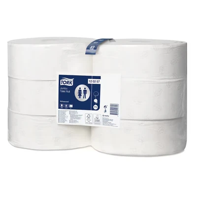 Image of Tork CL127 Jumbo Toilet Roll, White (Pack of 6)