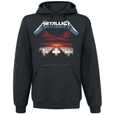 Image of Metallica Men&#039;s Master of Puppets Tracks Pullover Hoodie Black