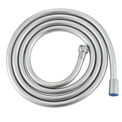 Image of Muxios PVC Smooth Shower Hose 2.5 Meters 98 inch, Replacement Pipe with Brass Connections, Flexible Anti Twist, Silver