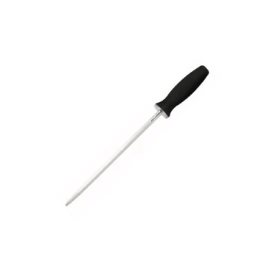 Image of Mercer Culinary Genesis 10 Inch Knife Sharpening Steel, Stainless Black