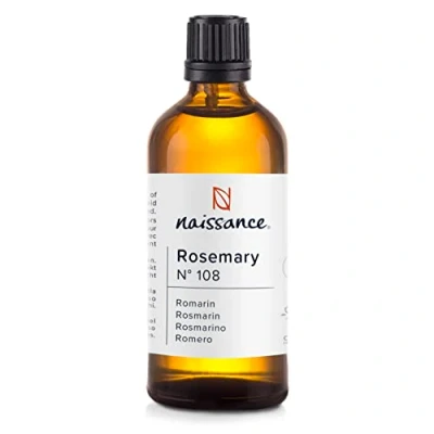 Image of Naissance Rosemary Essential Oil (No. 108) 100ml 100% Pure, Natural, Cruelty Free, Vegan, Steam Distilled and Undiluted Use in Aromatherapy &amp; Diffusers