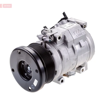 Image of 883106A390, 883206A460, 884106A180 AC Compressor DENSO DCP50131 10S17C 12V PAG 46 R134a with magnetic clutch