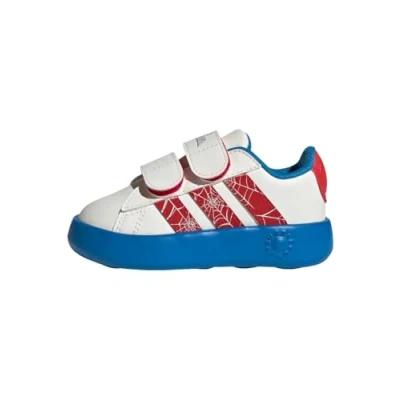 Image of adidas Sportswear Baby shoes for kids, Size: 4.5K/5K, Cloud white pure ruby bright blue