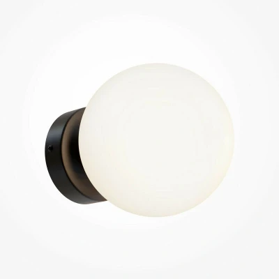 Image of Maytoni Basic Form 15cm Modern Wall Lamp Matt Black E14