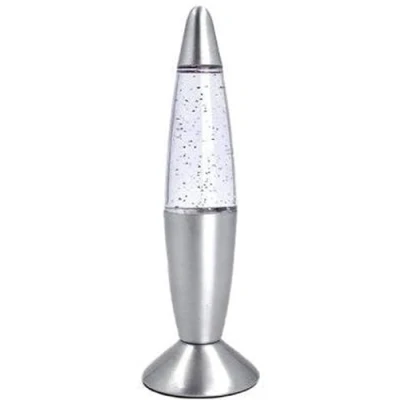 Image of Playlearn Colour Changing Shake and Shine Mini Glitter Lava Lamp, Children&#039;s Bedroom Decoration, Red