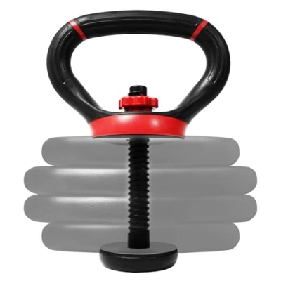 Image of Yes4All LDN6 Adjustable Kettlebell Handle, Weight Plate Converter, Red