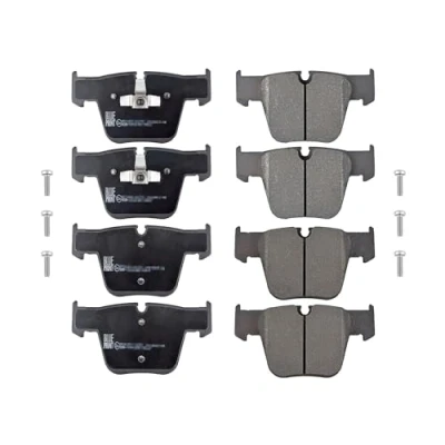 Image of 0044207520, A0044207520 Brake pad set BLUE PRINT ADU174273 Front Axle prepared for wear indicator with piston clip, screw