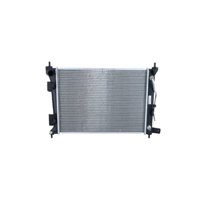 Image of 253102V050 Engine radiator NRF 550182 Aluminium 500mm 368mm 16mm Brazed cooling fins HYUNDAI: Veloster