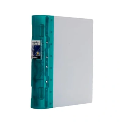 Image of Exacompta Guildhall Ergogrip Binder, 4 Rings, A4 Extra Wide Emerald Green, Pack of 1, ‎4543