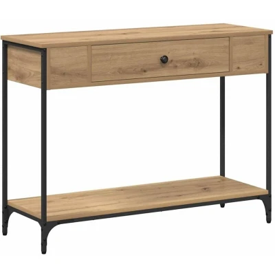 Image of vidaXL Console Table Artisan oak 100 x 34.5 75 cm Engineered wood