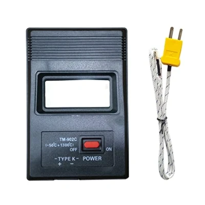Image of Digital Temperature Meter( 50 to 1300 C), K Type Thermometer + Probe, TH07
