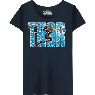 Image of Marvel Women&#039;s Wotlatmts006 T Shirt, Navy Blue, S