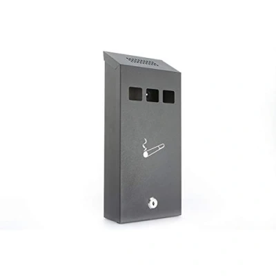 Image of Sterling CIG1BK 147 x 323 60mm Powder Coated Cigarette Bin Black