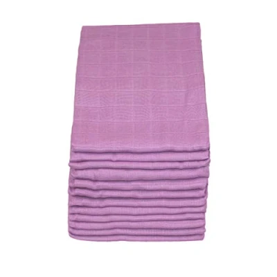 Image of MuslinZ 12PK 100% Pure Cotton Baby Muslin Squares 70x70cms Violet