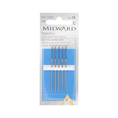 Image of Milward Tapestry Hand Sewing Needles, Silver, No.16