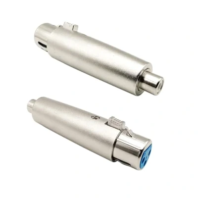 Image of iYueMps XLR to RCA Adapter,3pin Female Adapter for Audio Microphone (2 x Female)