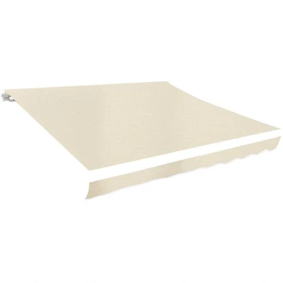 Image of vidaXL Awning Top Sunshade Canvas Cream 6 x 3 m
