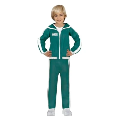 Image of FIESTAS GUIRCA The Gamer Green Tracksuit Kids Costume Fancy Dress for Boys and Girls Age 14 16 Years
