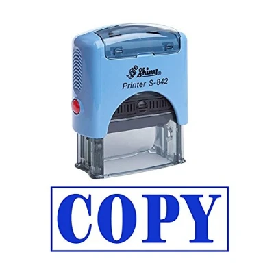 Image of Printtoo Copy Self Inking Rubber Stamp Custom Shiny Office Stationery