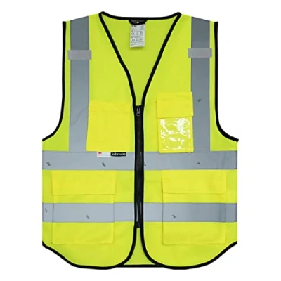 Image of Salzmann 3M Safety Vest Reflective High Visibility with Multiple Pockets Made Material