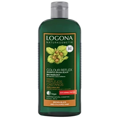 Image of Logona Color Care Hair Shampoo, Hazelnut Brown/Black 250 ml