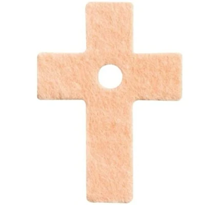Image of Fleecy Web Latin Cross Corn Toe Protection Felt Pads Adhesive (24)