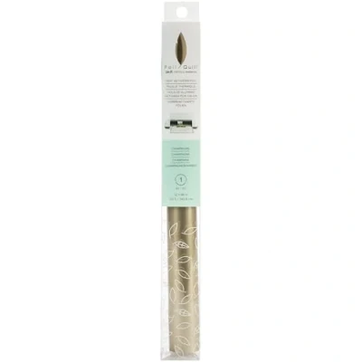 Image of We R Memory Keepers Heat Activated Foil, Champagne, Extra Large Roll, 12x96, Use with Quill Pen to Create Shiny Embellishments and Designs