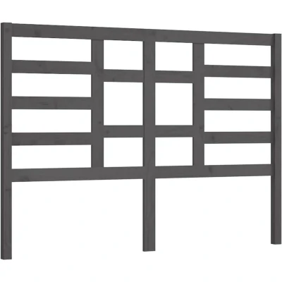 Image of vidaXL Bed Headboard Grey 166x4x104 cm Solid Wood Pine