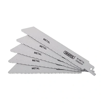 Image of Draper Bi metal Reciprocating Saw Blades for Metal, 150mm, 10 14tpi (Pack of 5)
