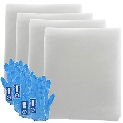 Image of SPARES2GO Universal Cooker Hood Grease Filter Kit for Kitchen Extractor Fan Vent (Cut to size) (2 Packs of 2 Filters)