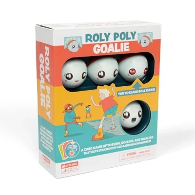 Image of Exploding Kittens Roly Poly Goalie 2 6 Players Ages 4+ 10 Minutes to Play Card Game for Kids Active Perfect Family Night