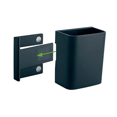 Image of SIGEL GL801 Small Pen Pot, 7.5 x 9.4 5 cm, for Glass magnetic Boards, anthracite