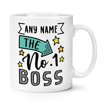 Image of Personalised No.1 Boss Name 10oz Mug Cup