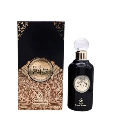 Image of Oud 24 Perfume 100ml Eau de Parfum Long lasting for Women and Men Vanilla Amber Gift Spray by French Arabian Perfumes