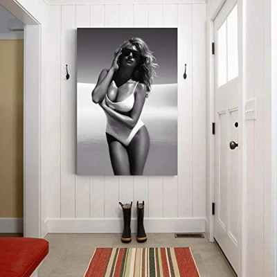 Image of N / A Canvas decorative prints Posters Blonde girl woman Silk Printed Wall Art Painting for Room Decor 24x32inch