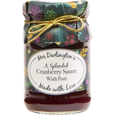 Image of Mrs Darlington&#039;s Cranberry Sauce with Port 200g