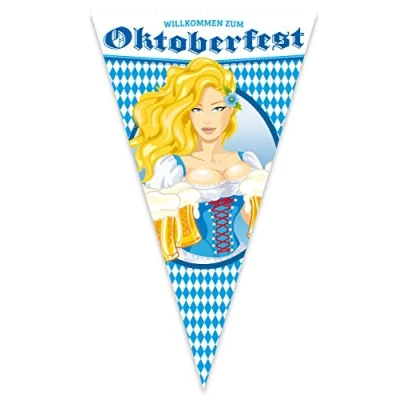 Image of Folat 61493 Oktoberfest Beer Mug XL Bunting 90x150cm, Multi Colored
