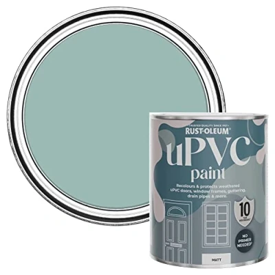 Image of Rust Oleum Blue uPVC Door and Window Paint in Matt Finish Coastal 750ml