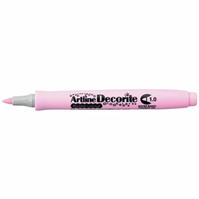 Image of Artline &#039;Decorite&#039; Pastel Pink Marker Pen 1.0mm for Card, Glass, Metal and Plastic