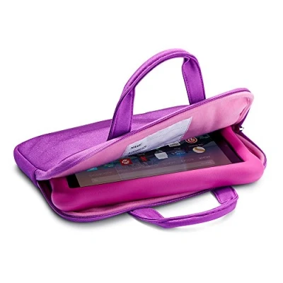 Image of NuPro Zipper Sleeve for Fire HD 8 Kids Edition tablet, Purple/Pink