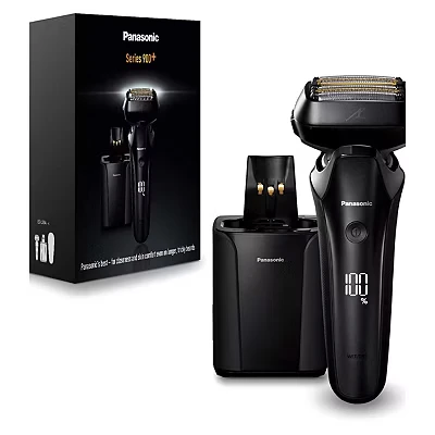 Image of Panasonic ES LS9A Wet &amp; Dry 6 Blade Electric Shaver for Men Precise Clean Shaving with Cleaning Charging Stand