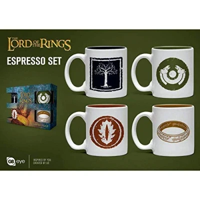 Image of GB eye Ltd Lord of the Rings Symbols Mini Mug Set